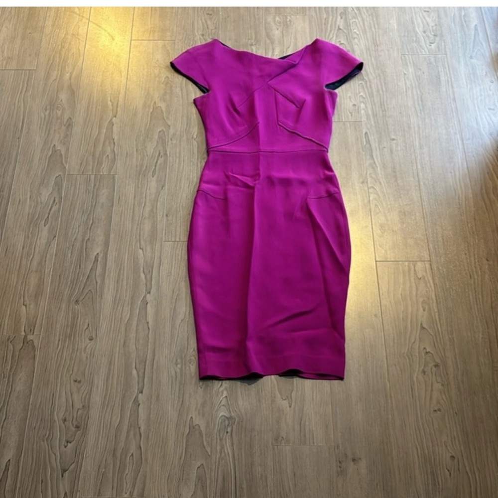 Neiman Marcus Fuchsia Midi Dress